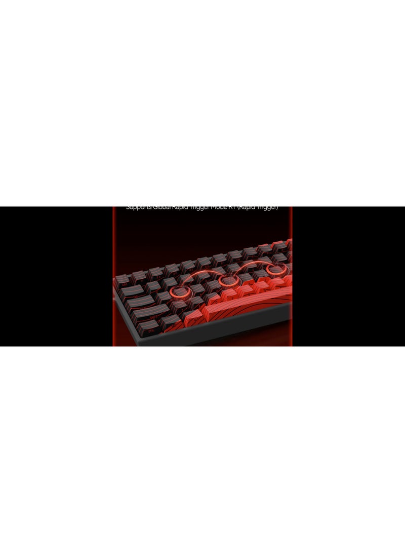 MADLIONS MAD68 PRO Aluminum Hall Effect Keyboard Switch Magnetic Silver Esport Black - Image 3